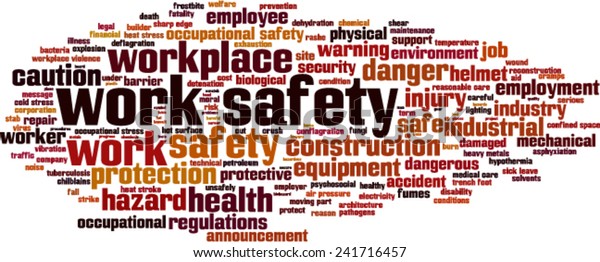 Work Safety Word Cloud Concept Vector Stock Vector (Royalty Free ...