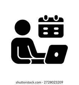 Icono de glifo Ilustración Vector gráfico. Gráfico simple del Vector de la ilustración del elemento, conveniente para el App, los Sitios web, y las presentaciones aisladas en el fondo blanco