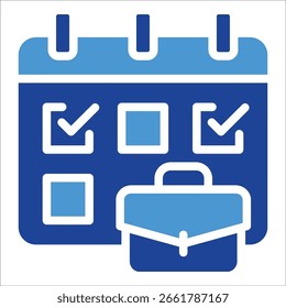 Work Schedule Icon Element For Design