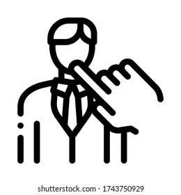 work searches icon vector. work searches sign. isolated contour symbol illustration