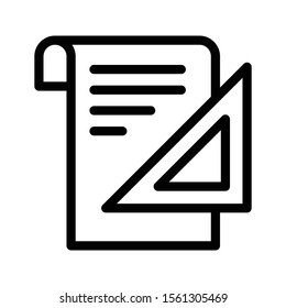 work sheet vector thin line icon 