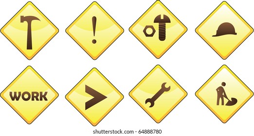 work signs illustration