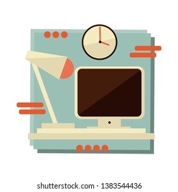 Work space and office objects