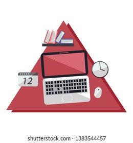 Work space and office objects
