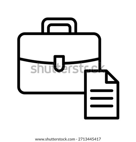 Work Status Outline Icon Vector Illustration