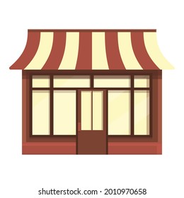 Work street cafe icon cartoon vector. Coffee shop. Cafeteria place