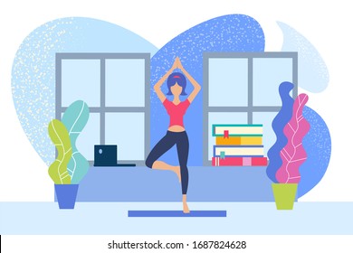Work and study from home Concept keep calm, take care of your health, comply with quarantine