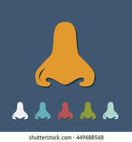 Work in style with flat nose shadow