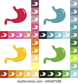 Work in style with flat stomach shadow