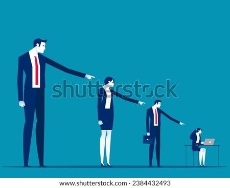 Work subordination and supervision. Business manager scolding subordinate concept

 Foto stock © 