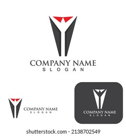 logotipo de traje de trabajo y vector de símbolo