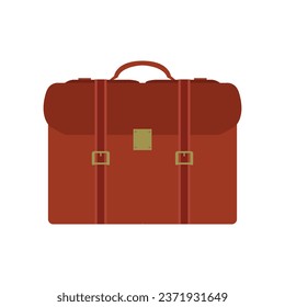 Work suitcase illustrated in vector on background