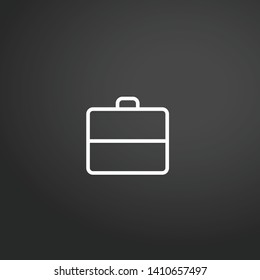 Work Suitcase vector icon. Work Suitcase concept stroke symbol design. Thin graphic elements vector illustration, outline pattern for your web site design, logo, UI. EPS 10.