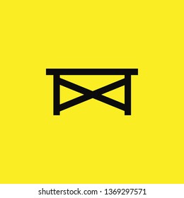 work table icon vector