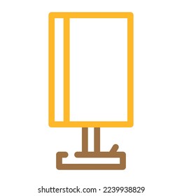 vector de icono de color de lámpara de tabla de trabajo. señal de lámpara de tabla de trabajo. ilustración de símbolo aislado