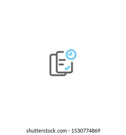 Work task Icon for school, university, student and other, with colorize outline style and very useful icon