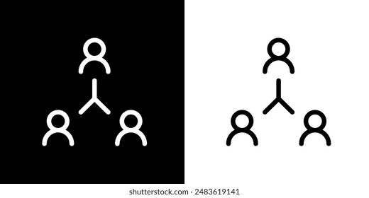 Work team icon. Business icon. Target. Work team. Chart. Black icon. Silhouette.