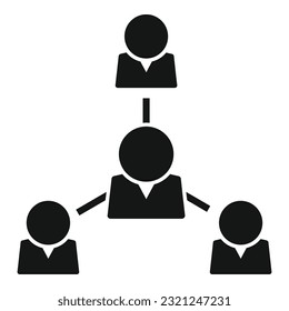 Work team icon simple vector. Human manager. Staff company