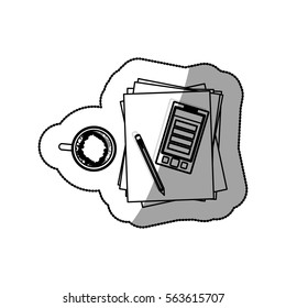Work and technology concept