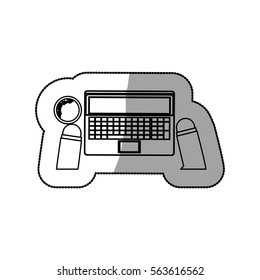 Work and technology concept