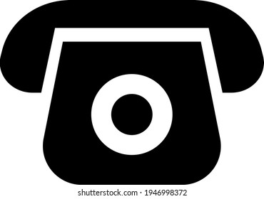 Teléfono de trabajo, ilustración, vector sobre un fondo blanco
