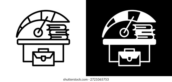Vektorgrafik mit dem Symbol für die Arbeitsspannung