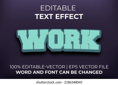 Work text effect, easy to edit