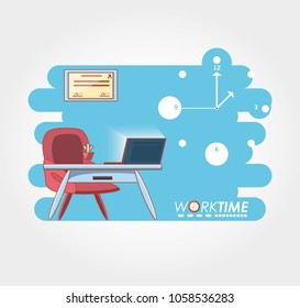 work time elements icons