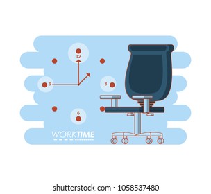 work time elements icons
