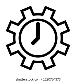 Work Time Icon Stock Vector (Royalty Free) 1220764375