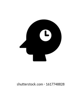 work time icon black and white