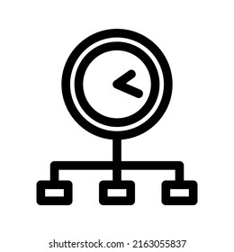 work time icon or logo isolated sign symbol vector illustration - high quality black style vector icons
