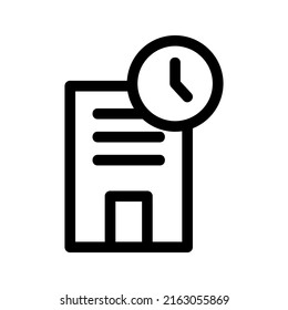 work time icon or logo isolated sign symbol vector illustration - high quality black style vector icons
