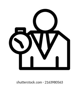 work time icon or logo isolated sign symbol vector illustration - high quality black style vector icons
