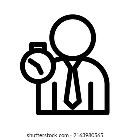 work time icon or logo isolated sign symbol vector illustration - high quality black style vector icons
