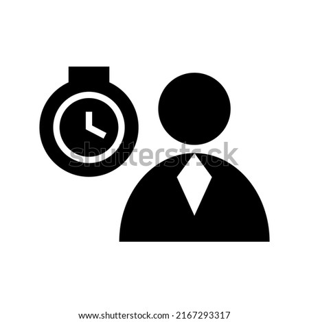 work time icon or logo isolated sign symbol vector illustration - high quality black style vector icons
