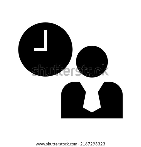 work time icon or logo isolated sign symbol vector illustration - high quality black style vector icons
