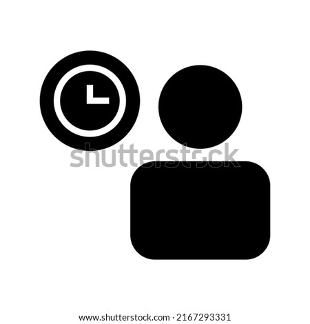 work time icon or logo isolated sign symbol vector illustration - high quality black style vector icons
