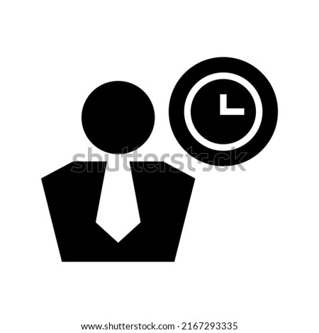 work time icon or logo isolated sign symbol vector illustration - high quality black style vector icons
