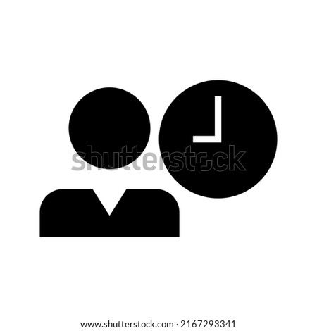 work time icon or logo isolated sign symbol vector illustration - high quality black style vector icons
