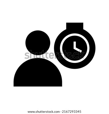 work time icon or logo isolated sign symbol vector illustration - high quality black style vector icons
