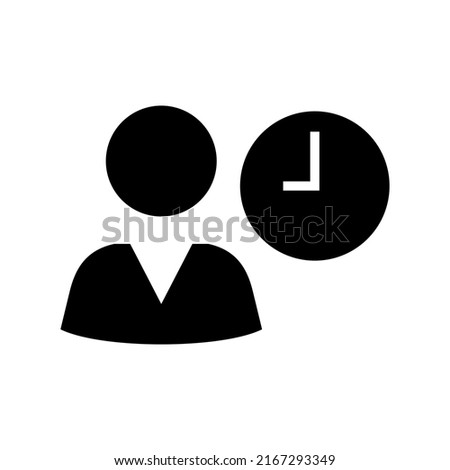 work time icon or logo isolated sign symbol vector illustration - high quality black style vector icons
