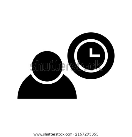 work time icon or logo isolated sign symbol vector illustration - high quality black style vector icons
