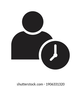 símbolo de símbolo de icono de tiempo de trabajo