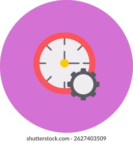 Work Time Icon Symbol Art Sign