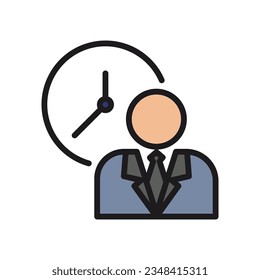 
work time icon,vector logo, isolate on a white background
