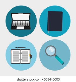 Work time and office supplies design