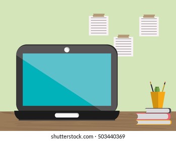 Work time and office supplies design