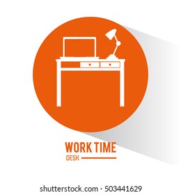 Work time and office supplies design