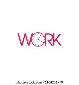 work time symbol vector